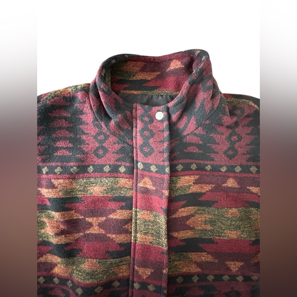 Steve Madden Multicolor Patterned Pea Coat - Picture 12 of 13